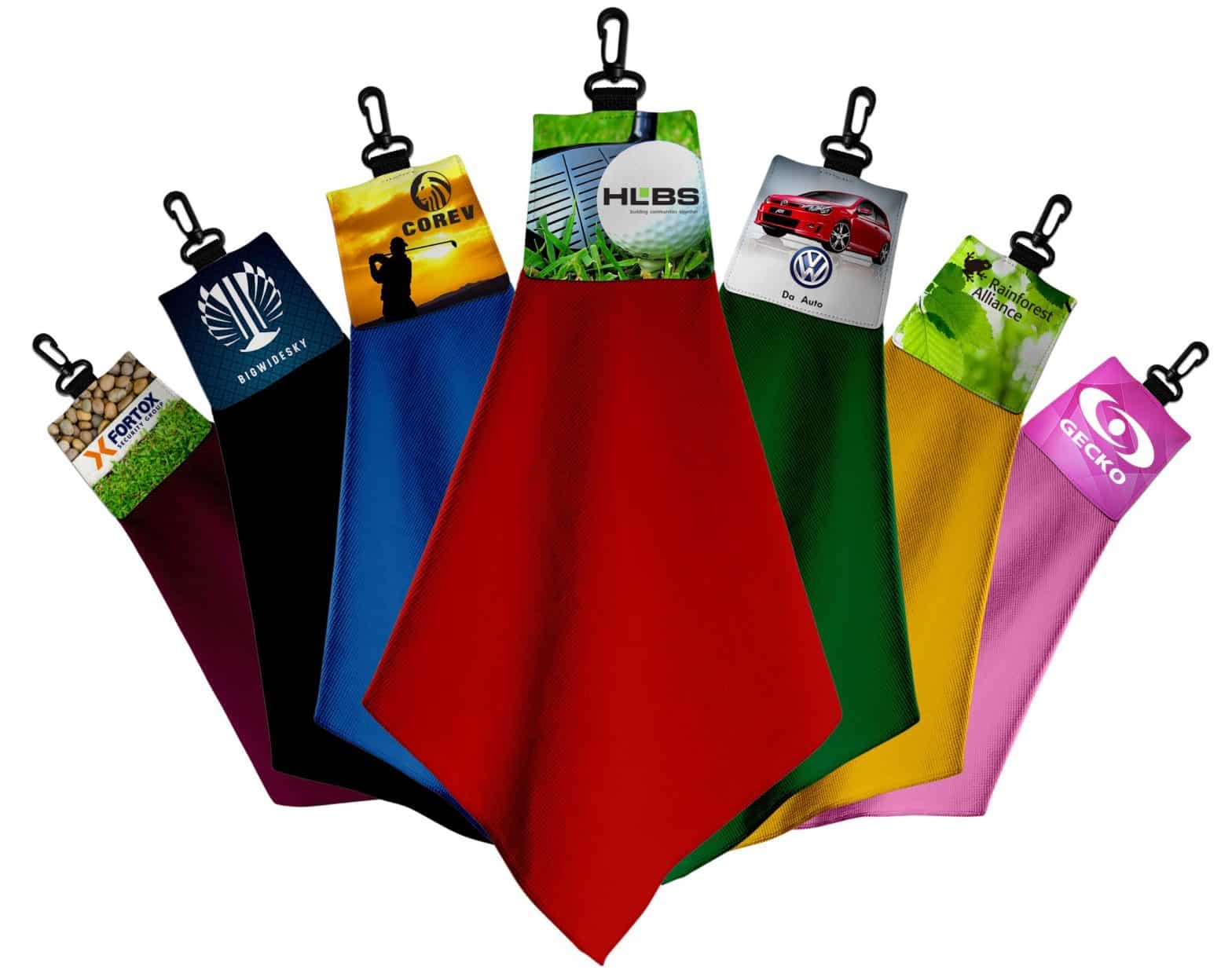 Golf Towels, Microfiber, Printed and Personalized Trigon