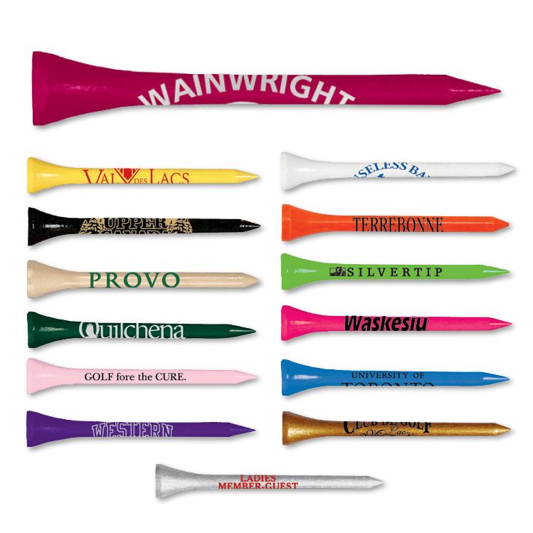 Golf Tees with Printed Shank