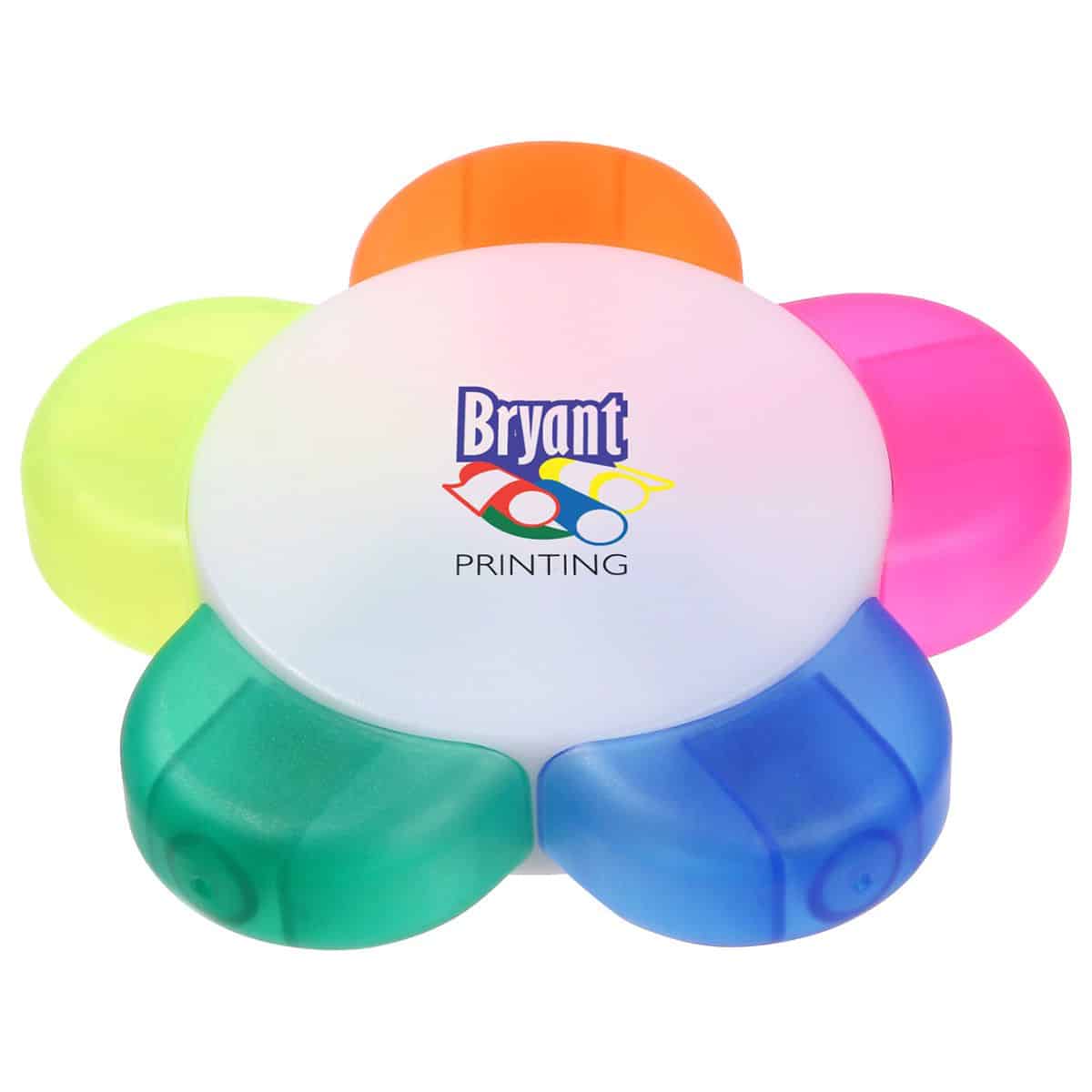 Flower Shaped Highlighter, Bryant Printing