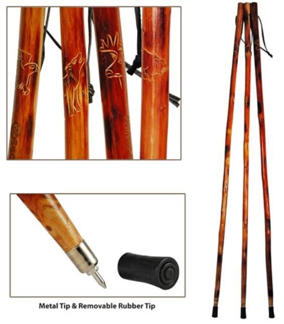 Walking Sticks & Canes, Laser Engraved Trigon International