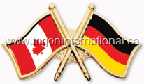 Canada-Germany Crossed Flag Lapel Pins