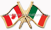 Crossed Flag Lapel Pins