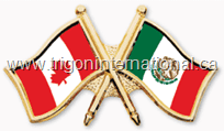 Crossed Flag Lapel Pins