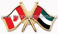 Crossed Flag Lapel Pins