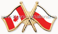 Crossed Flag Lapel Pins