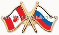 Crossed Flag Lapel Pins