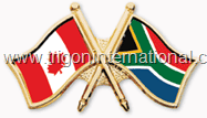 Crossed Flag Lapel Pins