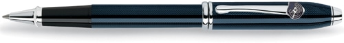 Customized Cross Townsend - Quartz Blue Lacquer Promotional Rollerball Pen