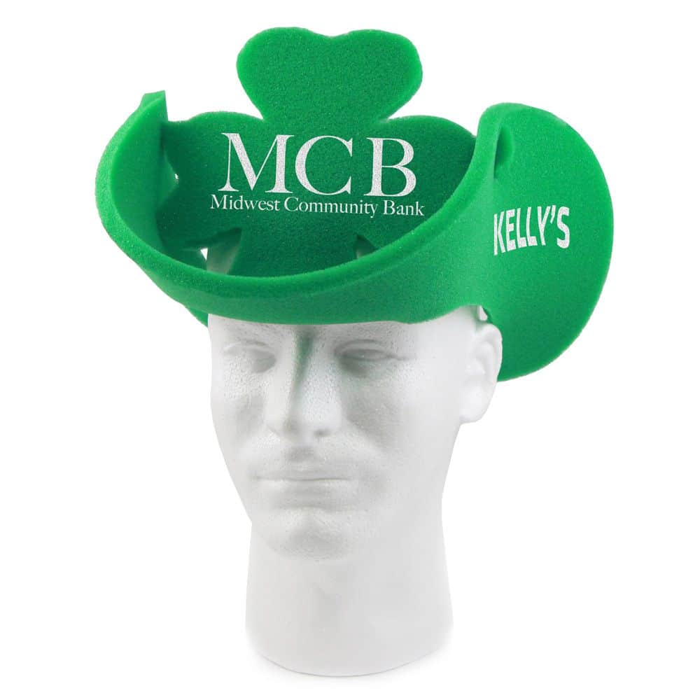 Midwest Community Bank Shamrock Foam Hats