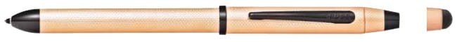 Tech2 & Tech3 Ballpens with Stylus, by Cross | 10 Cross Tech3 brushed Rose pvd multi function pen pencil