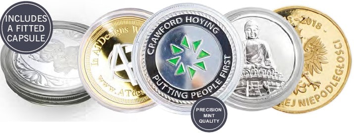 Eye-catching Award Design® Challenge Coins & Belt Buckles